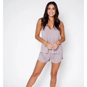 BRAND NEW NEVER WORN Monuit Zoe Short Set Dazed Lavender 3XL